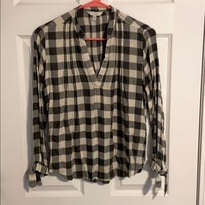 Lucky brand plaid blouse.